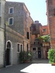 Ghetto Campo Novo jewish district in Venice Italia