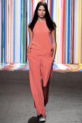 Orange outfit classic chic spring summer 2015