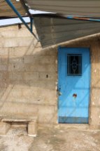 Al Salt, AsSalt, Al-Salt, AlSalt, Jordan, a photograph of an old blue door