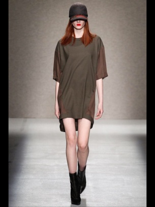 above the knee tshirt dress Earth colors ready to wear