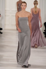 strapless grey dress