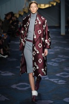 burgundy print knee length coat Favorite coats for this fall winter 2014 2015 ready to wear collections