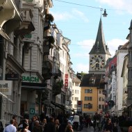 A photograph of Zurich Altstadt old town first district