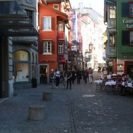 A photograph of old building in Zurich Altstadt old town first district