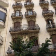 Balconys Old houses and architecture in Barcelona by Gaudi and others