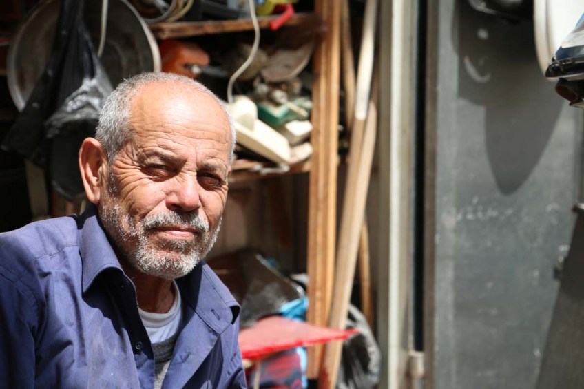 Portrait of a man in Nablus