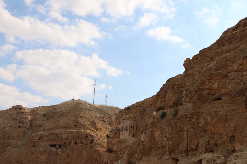 Overlooking mount of temptations in Jericho west bank palestine