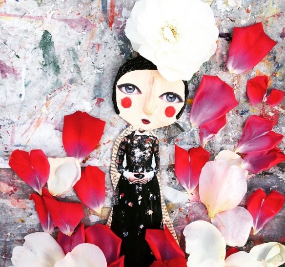 Tilly2Milly, art, character, roses, petals
