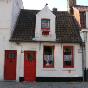 door, red, house
